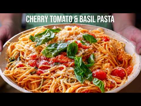 15 Minute Cherry Tomato & Basil Pasta l My Favourite Summer Dish