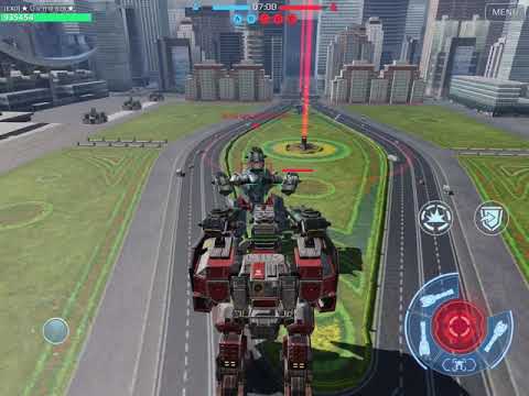 #warrobots titan wars Minos vs Arthur with new shotguns point blank test