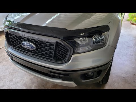 Auto Ventshade Bugflector For 2021 Ford Ranger XLT Sport Unboxing and Install