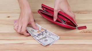 Стильний шкіряний жіночий гаманець Grande Pelle 11563 червоний