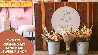Opening A MY HANDMADE JEWELRY SHOP in under a week MINI VLOG
