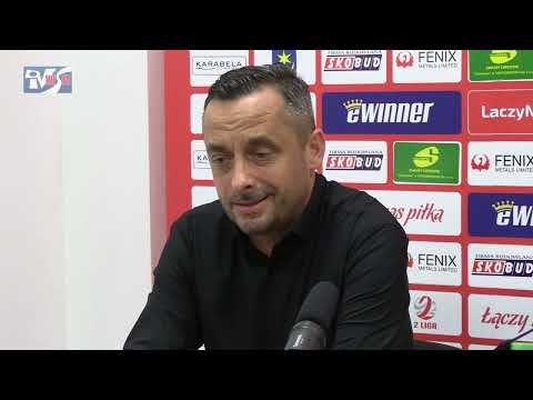 KONFERENCJA PRASOWA PO MECZU SIARKA TARNOBRZEG -  RADUNIA STĘŻYCA 0:2 (0:1)