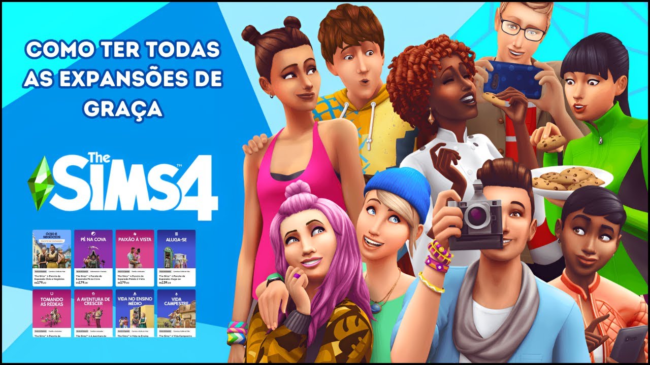 Como ter todas as expansões no The Sims 4 original GRATUITO e Atualizado 2025