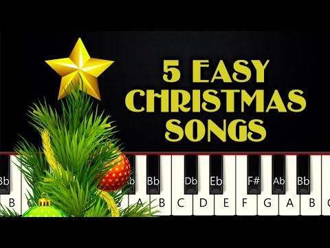 5 Easy Christmas Songs #1 | BEGINNER PIANO TUTORIAL