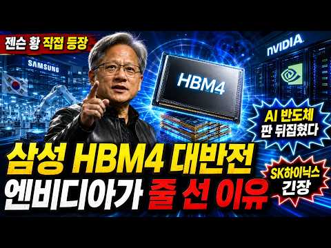 젠슨 황이 삼성 앞에 선 이유…HBM4 한 장에 한국 반도체 판이 뒤집혔다