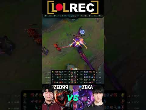 ZED99 vs HLE Zeka - BEST ZED KR vs LEBLANC Mid #shorts #highlights #leagueoflegends #zed99 #zeka