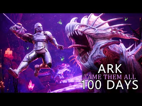 I Spent 100 Days Taming them ALL In Ark Aberration [Ark Survival Ascended]