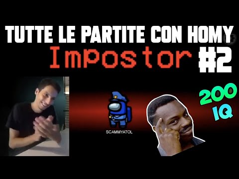 TUTTE le partite di Among Us #2 con Homyatol IMPOSTORE!