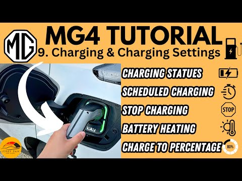 MG4 Tutorial / User Guide - 9. Charging, Charge Settings, Scheduled Charging and MORE - How to MG4
