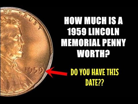 How Much Is A 1959 Lincoln Penny Worth? -  First Date Of The Memorial!