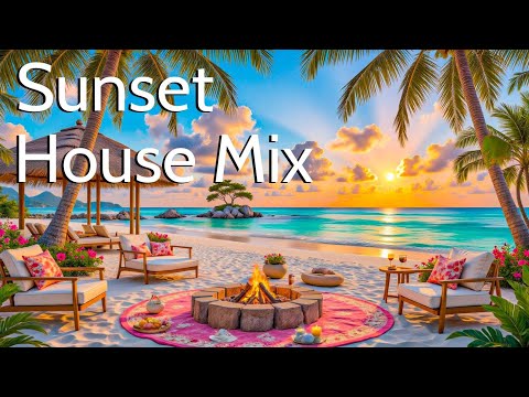 Beach Sunset Vibes & Tropical House Mix & Deep Chill Music for Ocean Breeze & Relax