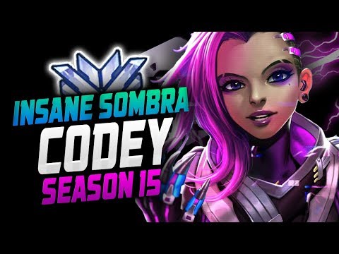 CODEY INSANE SOMBRA - ROAD TO TOP 1! 4267 SR! [ OVERWATCH SEASON 15 TOP 500 ]
