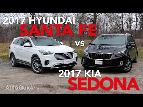 2017 Kia Sedona vs 2017 Hyundai Santa Fe