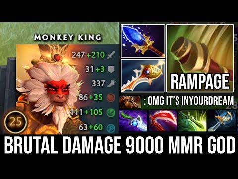 Power of 9000 MMR God | WTF Rapier + Scepter Monkey King Ez Rampage with Brutal Damage by Iyd DotA 2