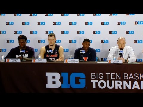 @IlliniMBB Postgame Press Conference vs. Iowa | BTT Rd 2 | 3/10/16