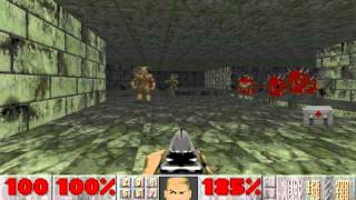 Ultimate Doom (100%) Walkthrough (E2M9: Fortress of Mystery)