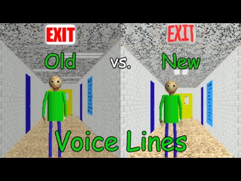 Old VS New Baldi's Basics - Voice Lines(Baldi and Principal) | Baldi's Basics Comparisons