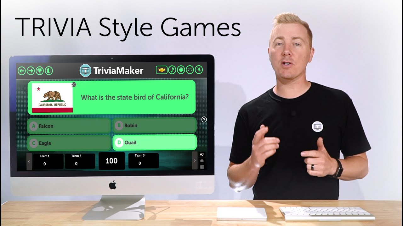 Creating a TRIVIA Style (Multiple Choice) Game with TriviaMaker.com