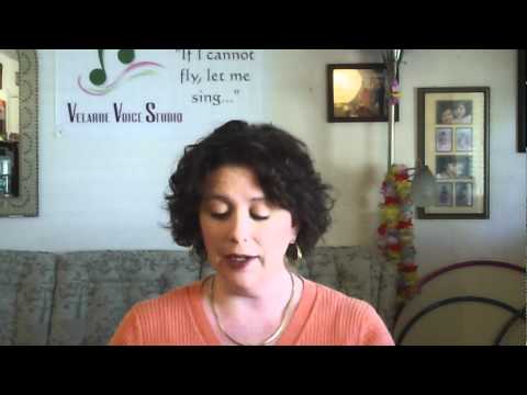 Ideale Italian text spoken for singing diction