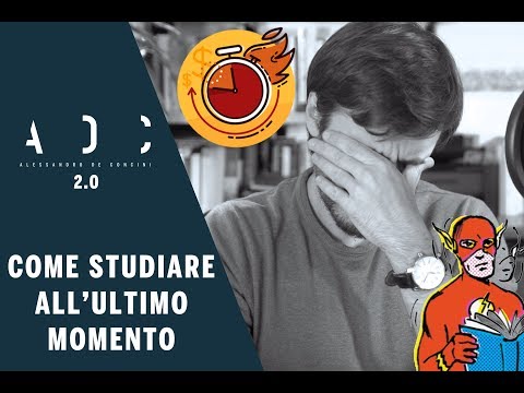 How to study at the last minute