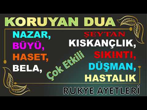KORUYAN DUA: Nazar, Büyü, Haset ve Düşmandan Kurtaran Bakara & Kalem Suresi