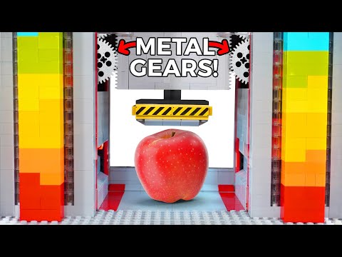 LEGO Mechanical Press with METAL GEARS!!