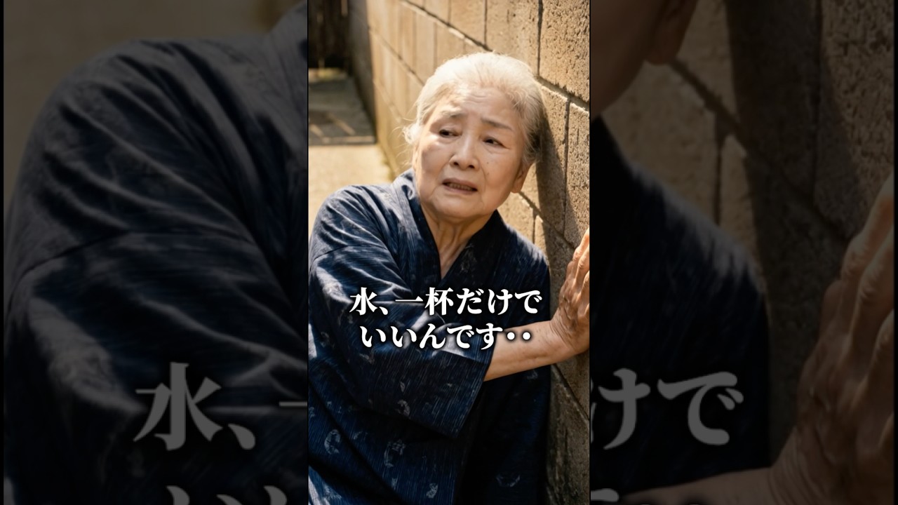 「水、一杯だけで良いんです」真夏の路上で倒れた老婆に水を渡した料理人。3週間後人生が変わる。#シニア #スカッとする話 #感動する話