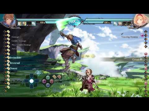 GBVS - Djeeta midscreen 214H (ex vorpal blade) into safe meaty close L