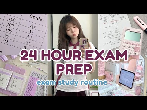 24 Hour Exam Prep Routine | how to study for exams in ONE DAY