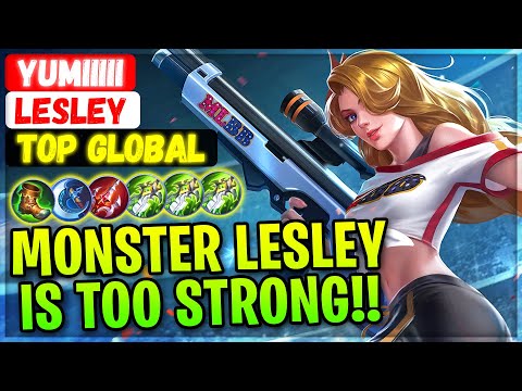Monster Lesley Is Too Strong!! [ Top 4 Global Lesley ] yumiiiii - Mobile Legends Gameplay And Build
