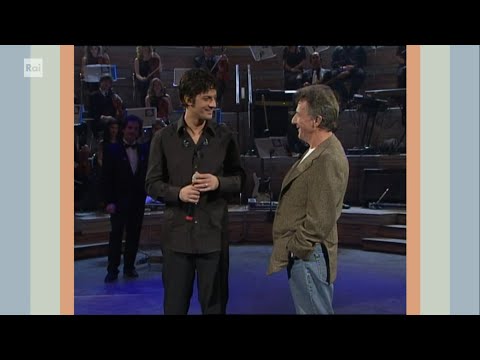 Fiorello e Dustin Hoffman sul palco di "Stasera pago io"