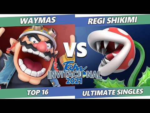 Tam Invitational 2021 Top 16 - Waymas (Wario) Vs Regi Shikimi (Game & Watch, Piranha Plant) Ultimate