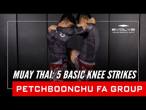 Muay Thai: 5 Basic Knee Strikes From The Muay Thai Clinch By Petchboonchu FA Group