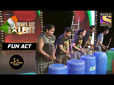 इस Crew ने दिखाई अपनी Unique "Drumming Skills" |India's Got Talent Season 3 |Fun Act