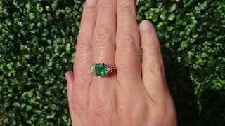 A stunning Emerald and Diamond ring