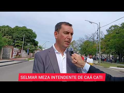 Selmar Meza intendente de Caá Catí, en el acto 149 aniversario de Itá Ibaté, 7 de junio de 2026