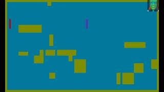 Atari 800 Game: Angle Worm (1980 Adventure International)