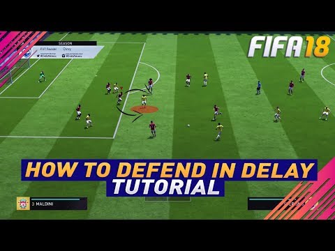 FIFA 18 BEST TECHNIQUE TO DEFEND WHEN YOU HAVE DELAY - ADVANCED DEFENDING TUTORIAL - BEST TRICK