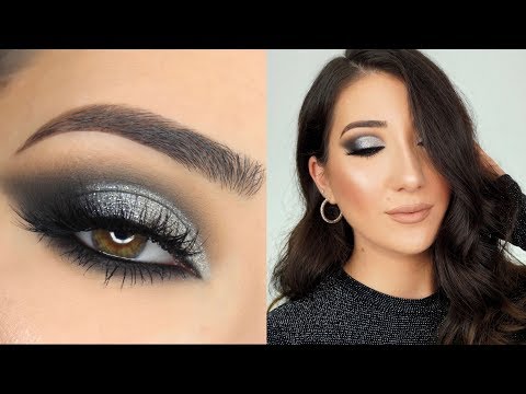 SCHWARZES UND SILBERNES SMOKEY EYE | MAKE-UP-TUTORIAL FÜR SILVESTER