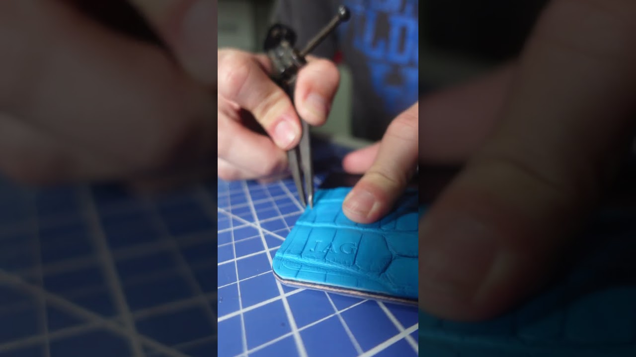 Unique Blue Alligator Wallet