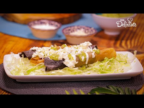 Flautas de Camarón 🦐 COMO PREPARAR | Cocina Delirante