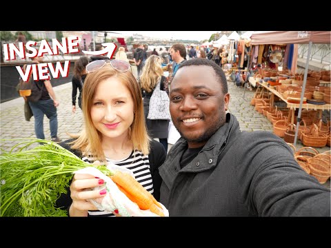 PRAGUE's Farmers Market is SO DIFFERENT | INSANE Views and Street Food at Náplavka Prague Market