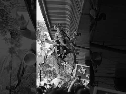 Monochrome magic and ours king of devotion. #mumbaiganpati #content #hook #ganesha #youtubeshorts