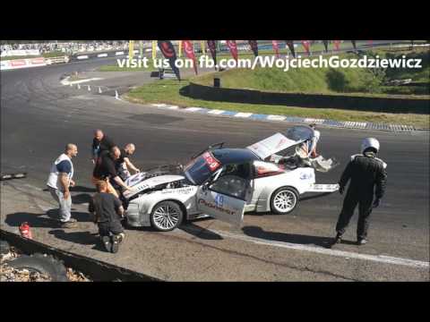 Big drift crash Catalin vs. Gozdziewicz Mariapocs 2017