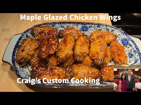 Maple Glaze Chicken Wings.