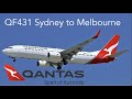 Qantas 737 Sydney To Melbourne