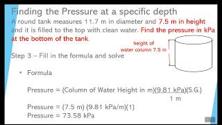 Video 14 FInding Pressure at various depths in a  liquid