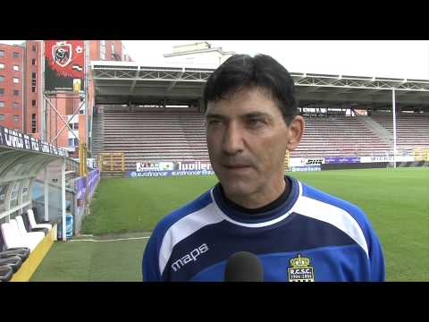 Felice Mazzu avant RCSC - Waasland-Beveren