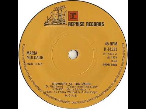 UK New Entry 1974 (142) Maria Muldaur - Midnight At The Oasis
