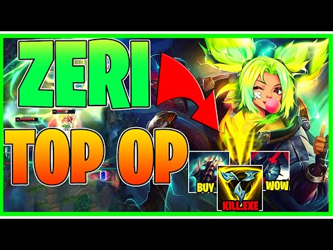 WHEN YOU PICK ZERI ON TOP! - Zeri toplane build - Zeri runes